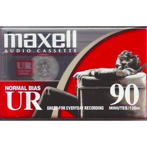 Maxell UR-90 minutes New blank audiocassette tape Normal Bias
